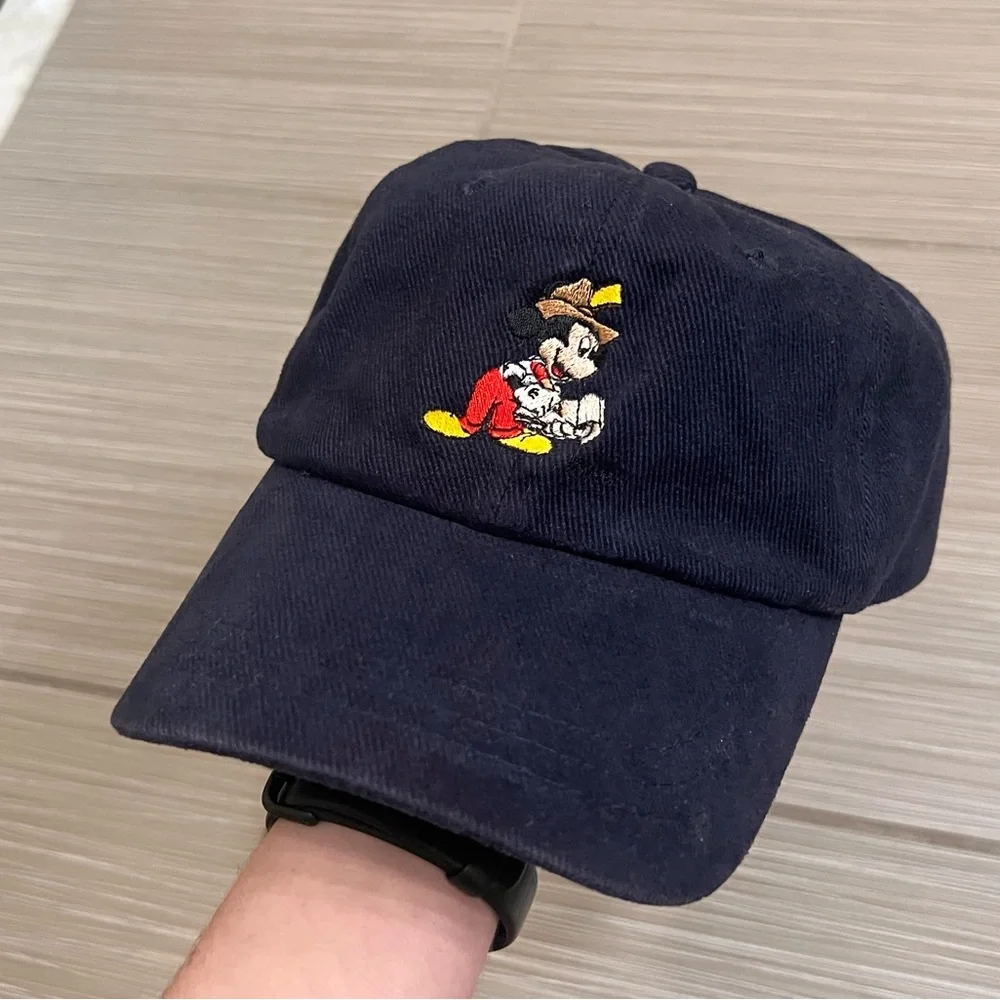 Rare Mickey Mouse Walt Disney World Parks News Newspaper Baseball Hat vintage